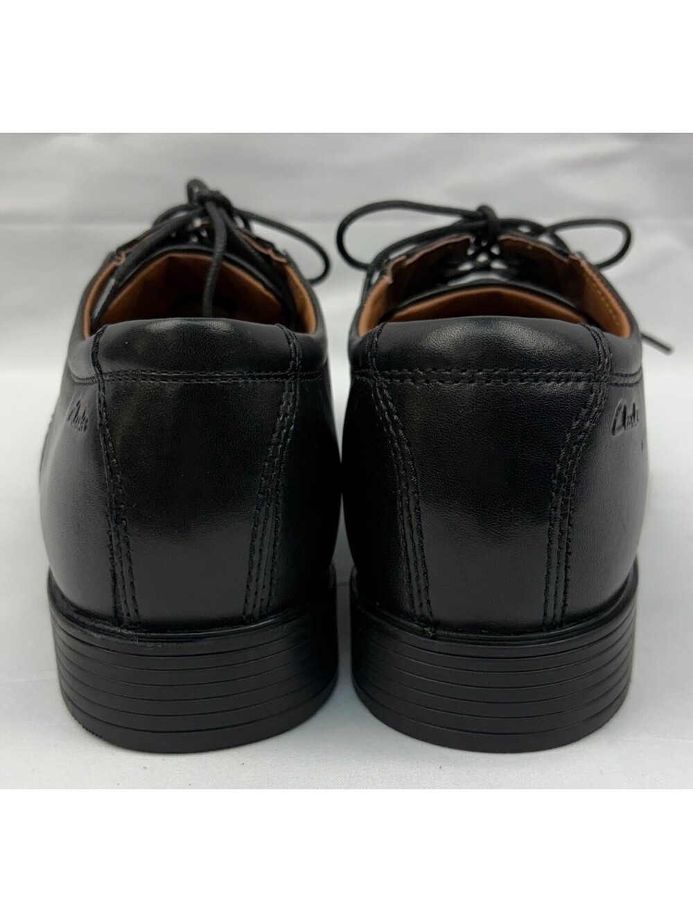 Clarks Collection Tilden Walk Men's 10.5M Black Leather Dress Shoes - Picture 6 of 12